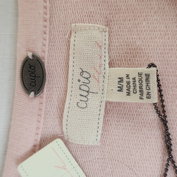 Cupio Light Blush Long Sleeve T-Shirt Top. Size M - Picture 4 of 8